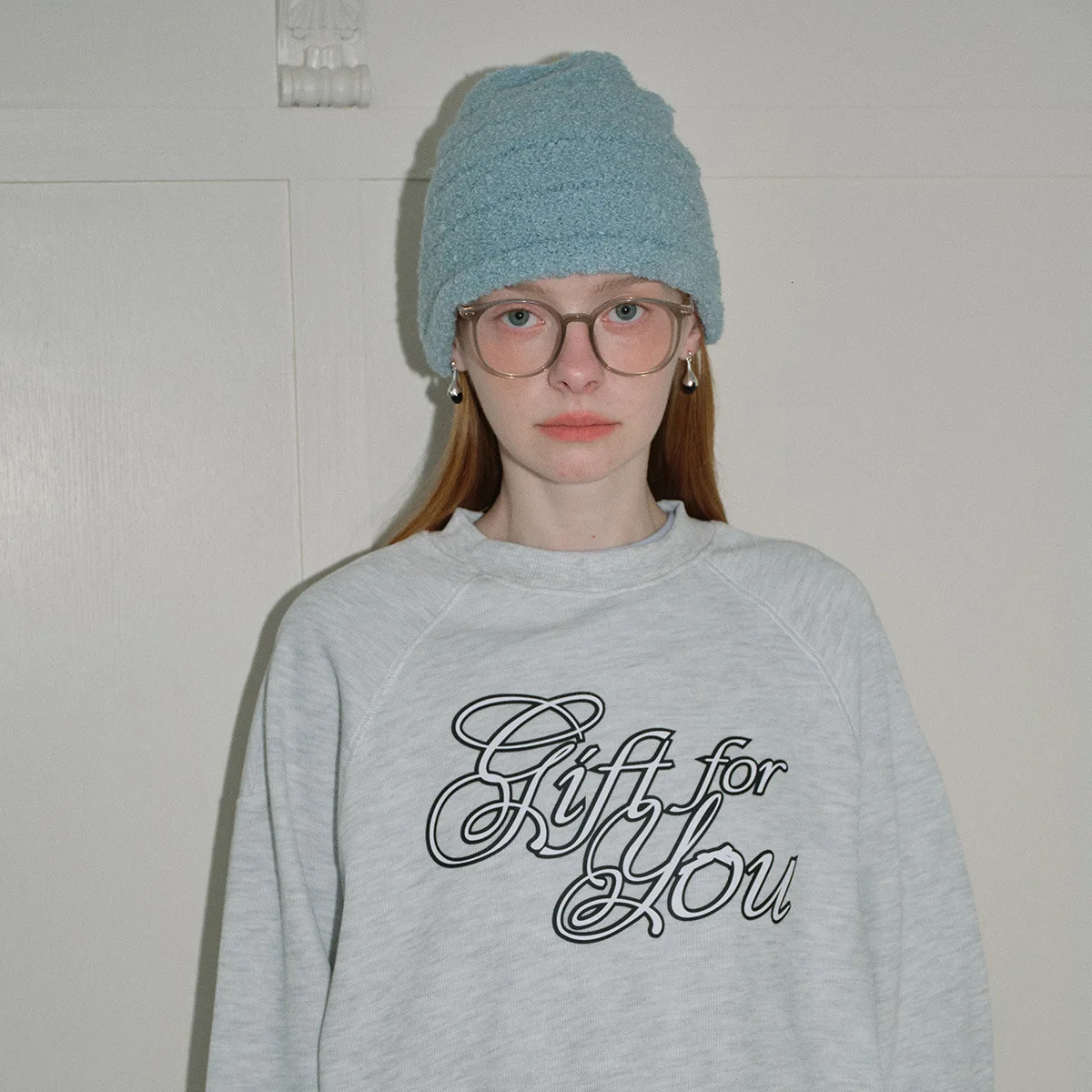 Soft wool mixed knitted beanie hat suitable for women featuring Korean style solid color 241205