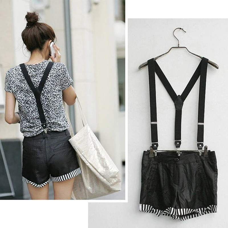 Women Men Adjustable Shape Elastic Clipon Suspender Three Clip Pants Braces Wedding Strap Party Belt Fashion Accessories 241122