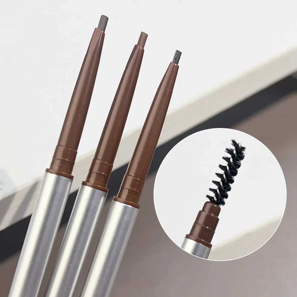 Double headed matte eye brush makeup pen waterproof long-lasting black brown gray stain free eye brush crayon W241205
