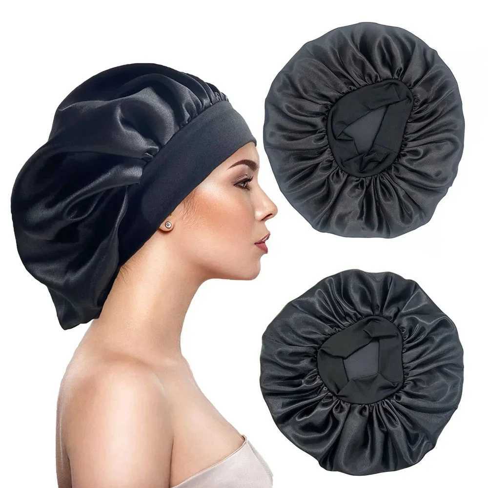 Newly Satin Night Hair C Womens Solid Sleeping Hat Sleep Care Bonnet Nightc For Women Unisex CXJ241205
