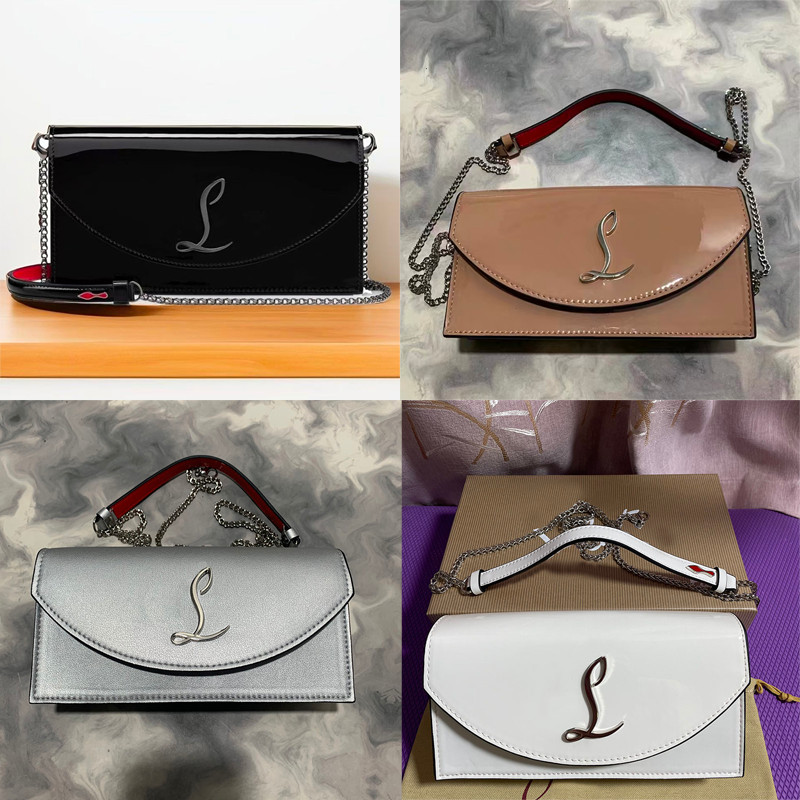 Designer Rivet High End Womens Handmade Leather Shoulder Classic Letter Dinner Fashion Essential Red Bottom Crossbody Bag Handbags