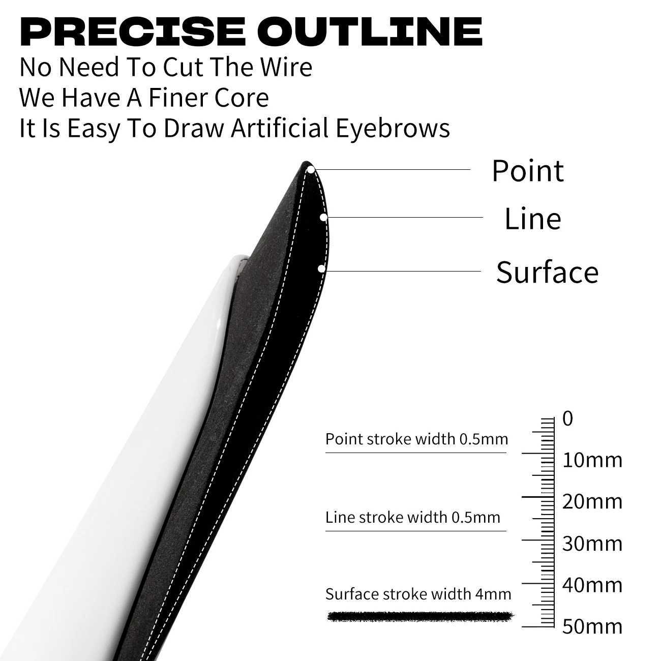 Eyebrow Pencil Eyebrow Pencil Waterproof Durable Colorful Sharpness Tip Makeup Tool Stain Paint Eyebrow PenW241205