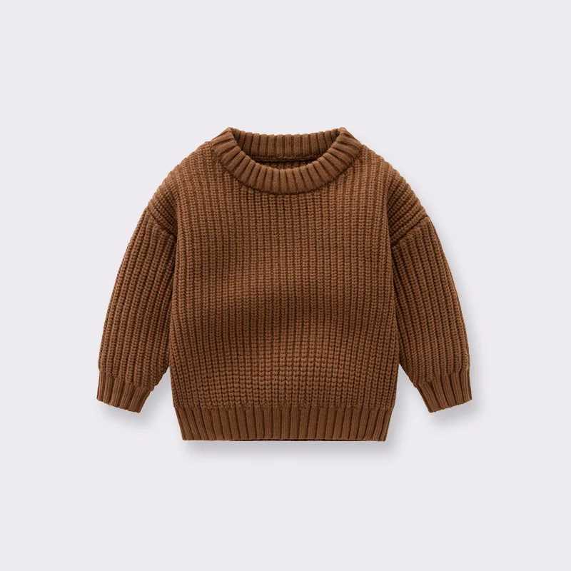 Childrens clothing baby sweaters loose knit jackets for baby boys and girls autumn and winter casual cotton sweaters W241205