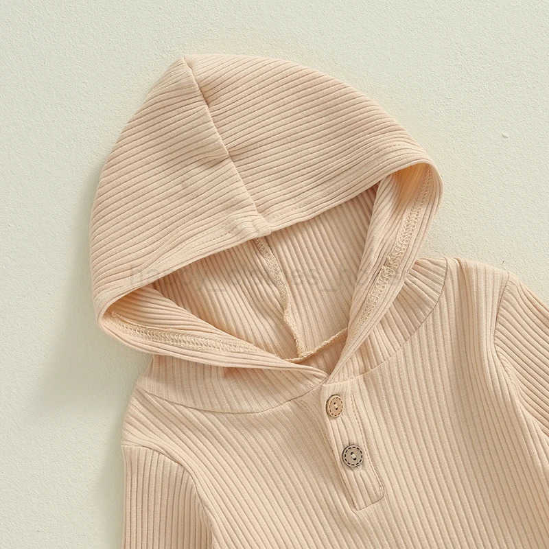 fhutpw Baby Girl Boy Clothes Long Sleeve Knitted Cotton Hoodie Pants Sets Infant 3 6 12 18 Months Fall Winter OutfitsXJ241205