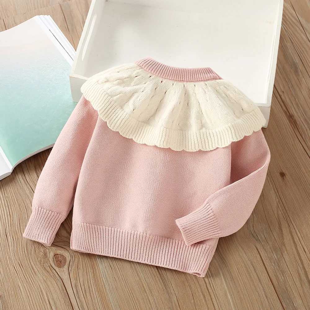 Milan Kerr Childrens Sweater Knitted Pullover Autumn/Winter New Girl Cute Ball Sweater Childrens Clothing Sole W241205