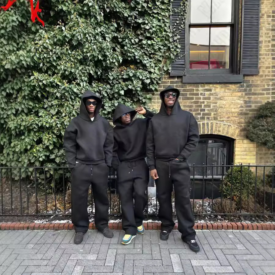 Solid Color Hoodie Y2K Hooded Long Sleeved Pullover Top Punk Street Retro Kpop Hip-hop Clothes Women Men Clothing Sweatpants R241205