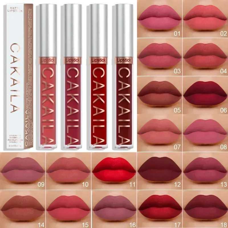 Velvet Matte Lip Gloss 18 Colors Lasting Waterproof Nude Liquid Lipstick Moisturizing Non-stick Cup Lip Glaze Makeup CosmeticsXJ241205