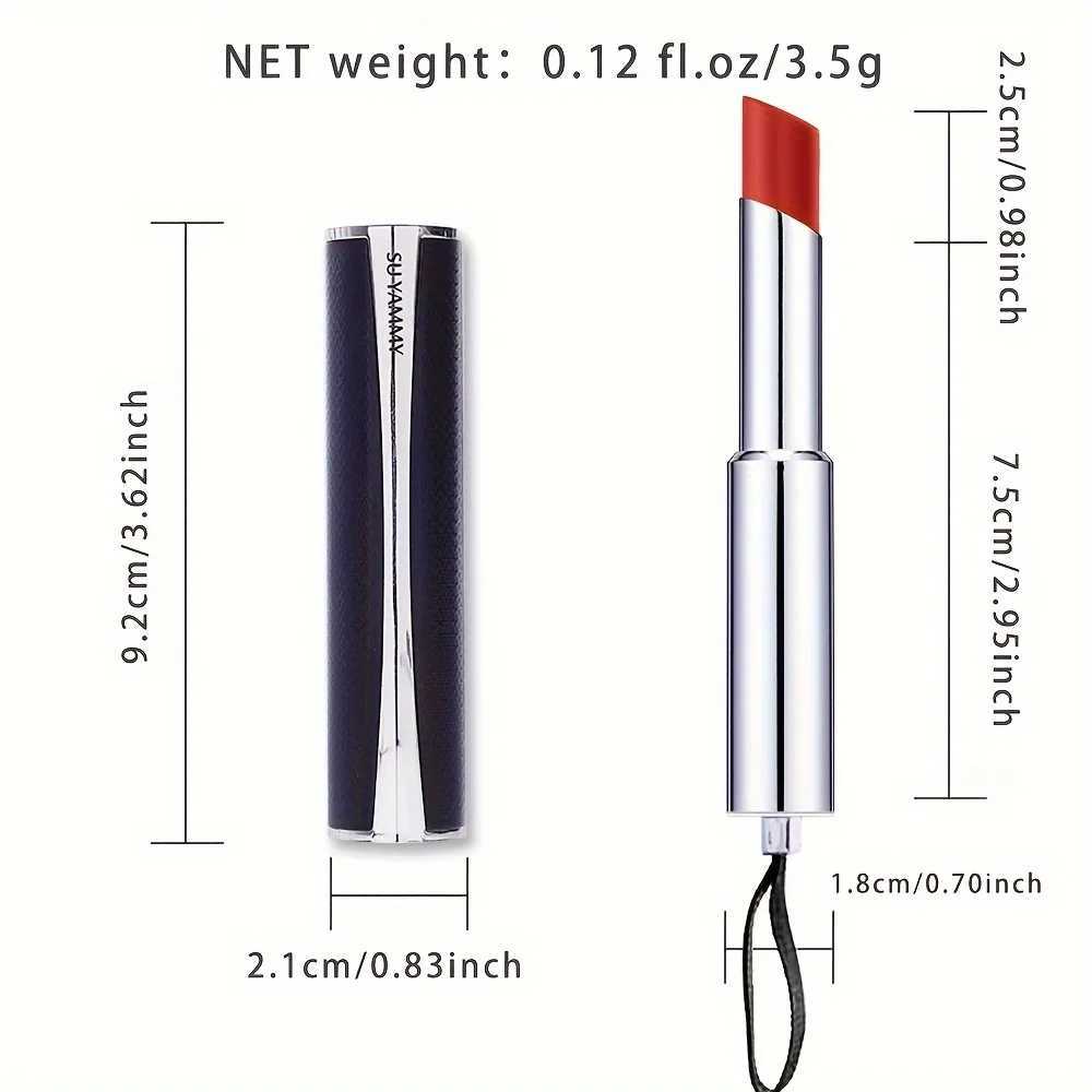 6-Colors Matte Nude Velvet Finish Lipstick Matte Waterproof Creamy Moisturizing Long Lasting Not Smudged Color RenderingXJ241205