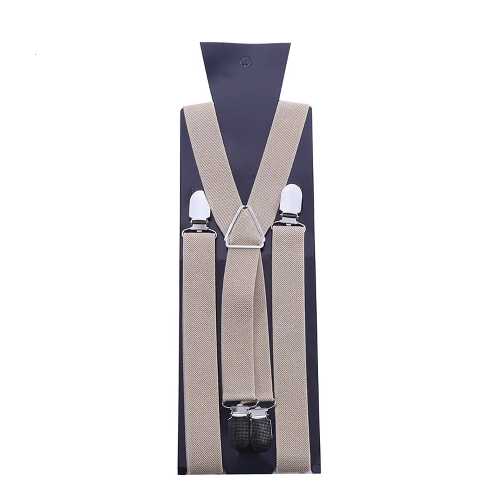 1Pcs Mens Wide XBack Adjustable Elastic Suspenders with Heavy Duty Metal Clips Fashion 241122