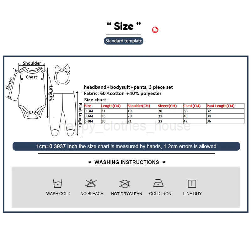 Fashion Christmas Cute Newborn Long Sleeve Bodysuits+Pants+Headband Baby Clothing Set Infant GiftXJ241205