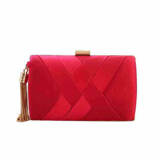 Clutch Bag Long Term Silk Satin Tassel Dinner Hand Hold Womens Bag Chain Banquet Bag Temperament Cheongsam Bag 240920