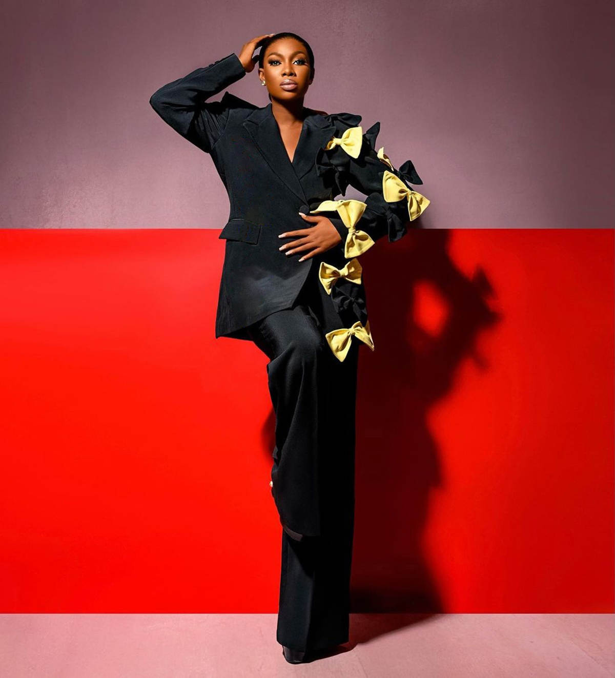 Gorgeous Women Suits V Neck Single Breasted Blazer Ladies Outfits 2 Pieces Sets Pant Jacket Customized Female Evening Party Customized