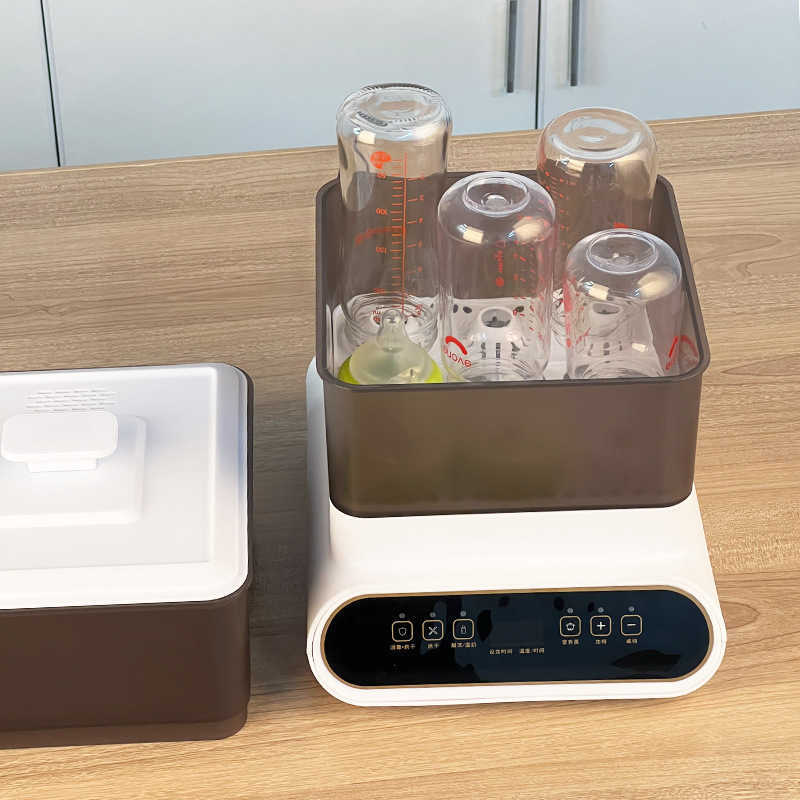 Bottle Warmers Sterilizers Bottle sterilizer with drying 2in1 steam sterilization for baby warm milk and warm milk specialized disinfection cabinet sm
