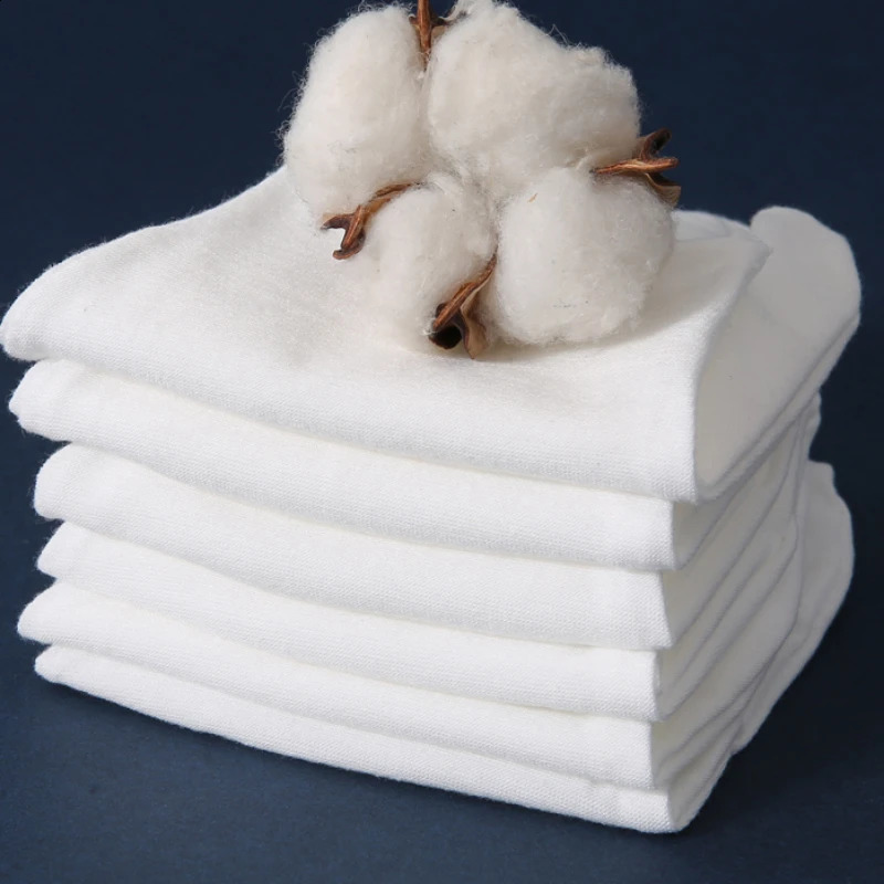 White soft cotton work gloves used for dry hand treatment film SPA gloves ceremonial high stretch gloves household cleaning tools 241206