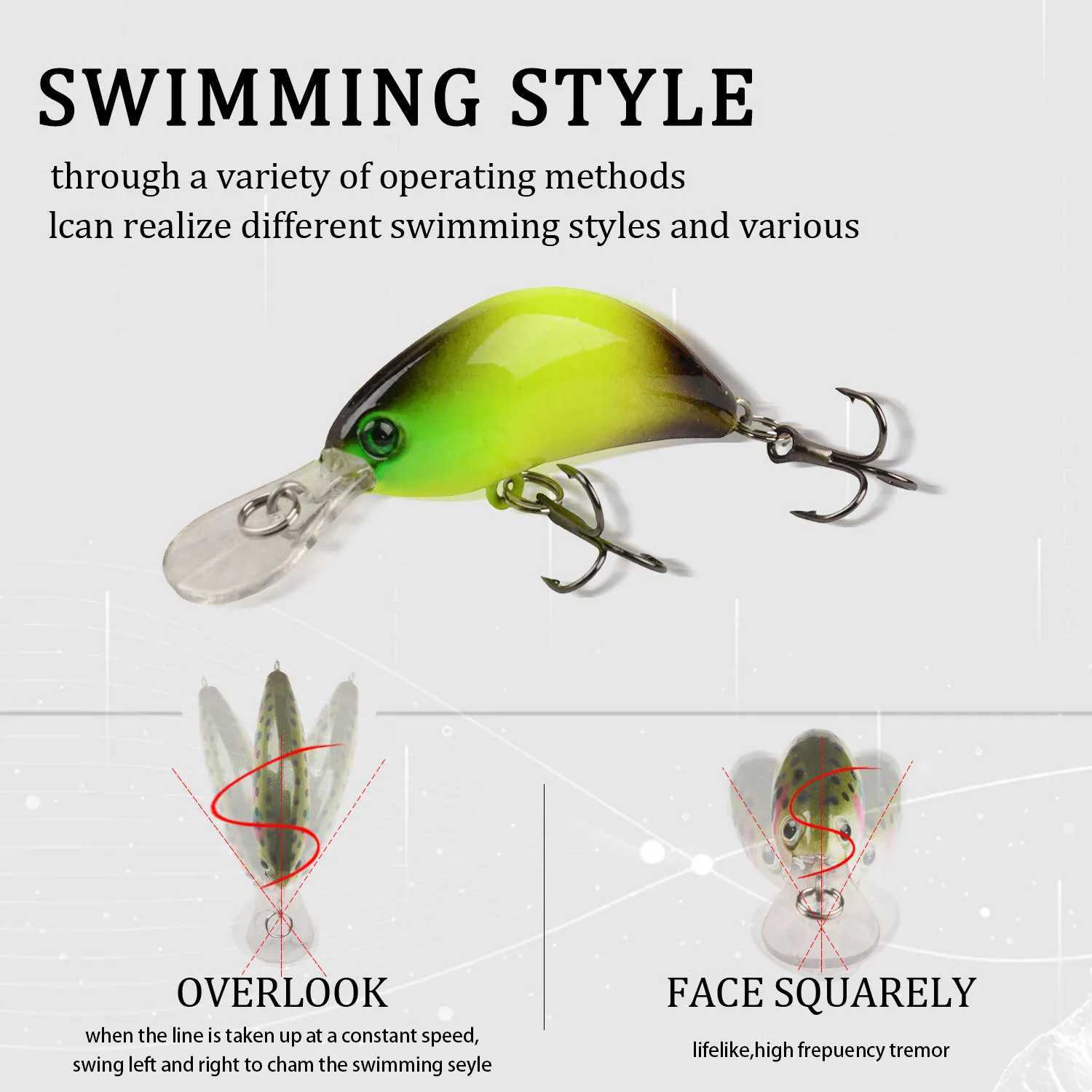1Pcs Minnow Fishing Lures 4g 5cm Wobbr Slow Sinking Artificial Plastic Hard Bait Crankbait For Bass Pike Pesca Fishing TackXJ241128