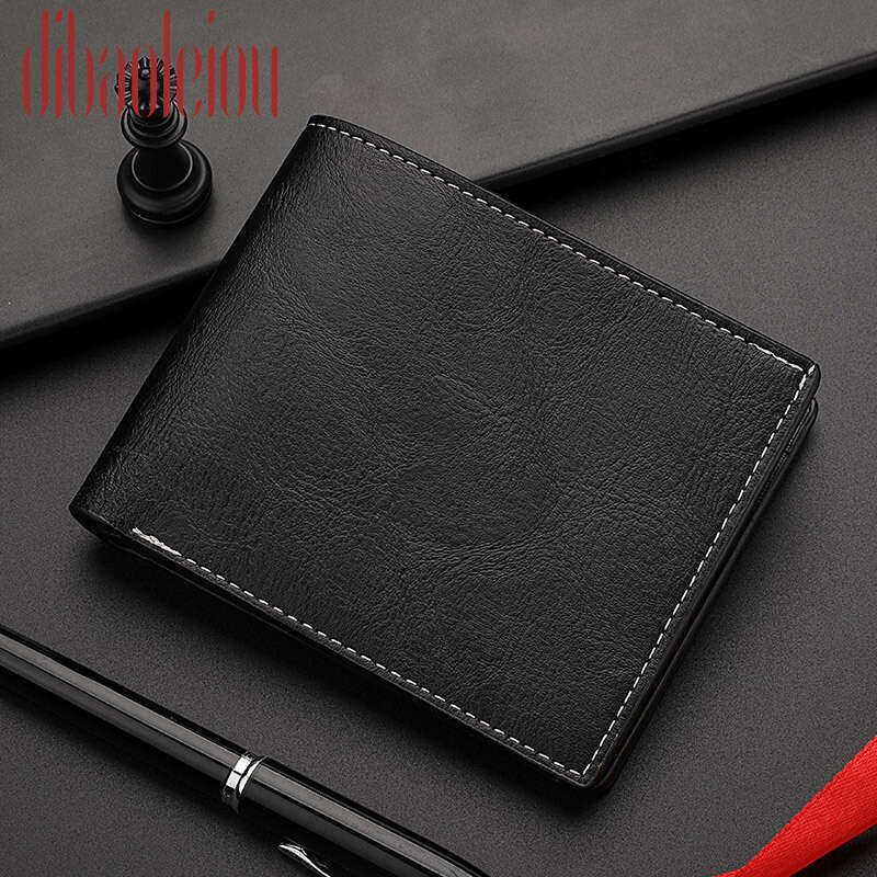 Wholesale Of Horizontal Short Men's Student Vintage Wallets, Fashionable And Classic Quality