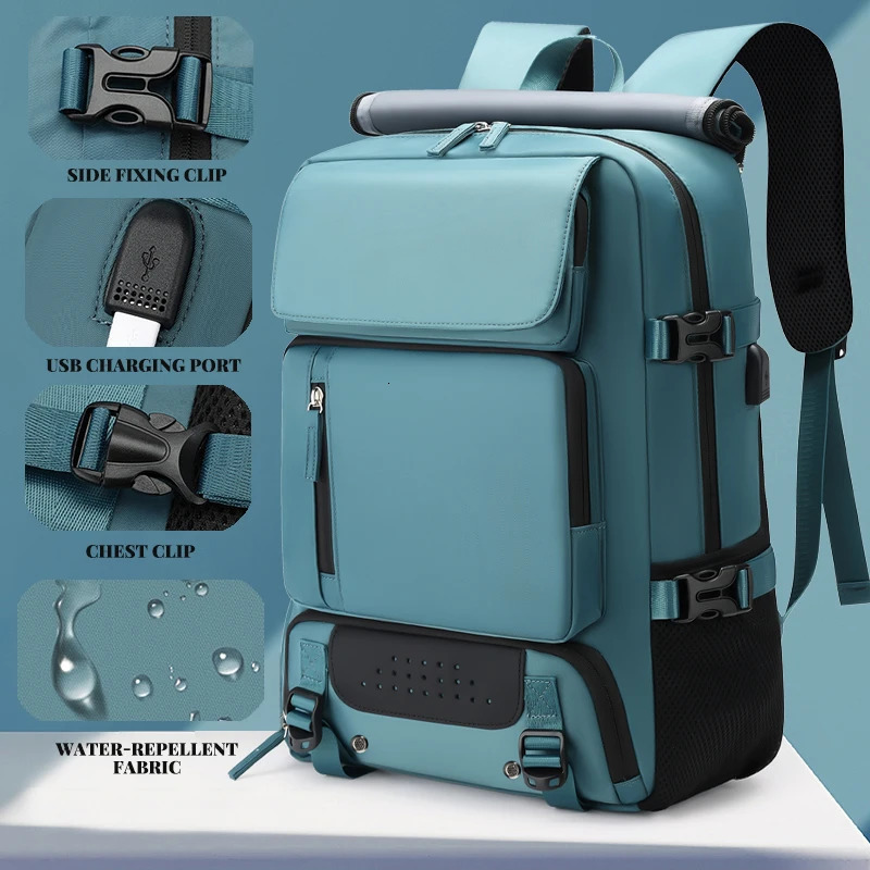 Travel backpack for women large capacity ultra lightweight multifunctional luggage bag hand-held crossbody travel backpack 241206