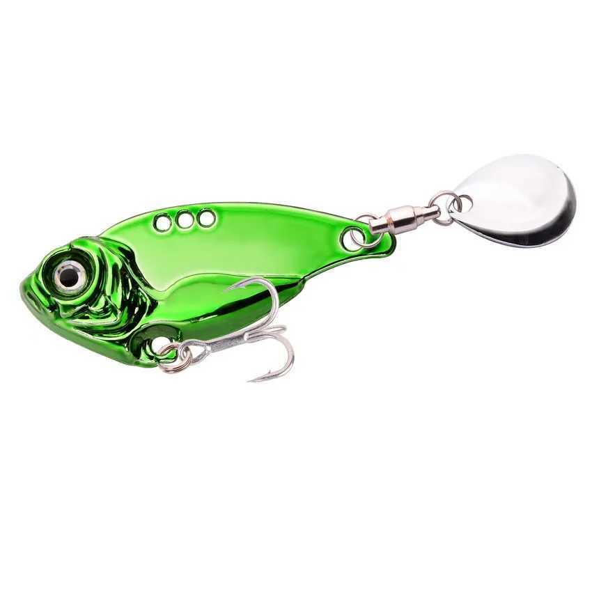 5pcs Spinner Bait 7-20g Metal Vib Fishing Lure Trolling Rotating Spoon Wobbr Sinking Hard Bait With Sequin Pesca For Bass PikeXJ241128