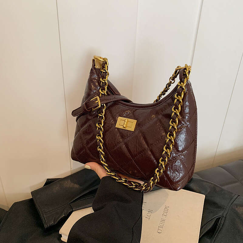 Advanced fashionable armpit 2025 new simple and casual versatile handbag, stylish single shoulder crossbody women's bag