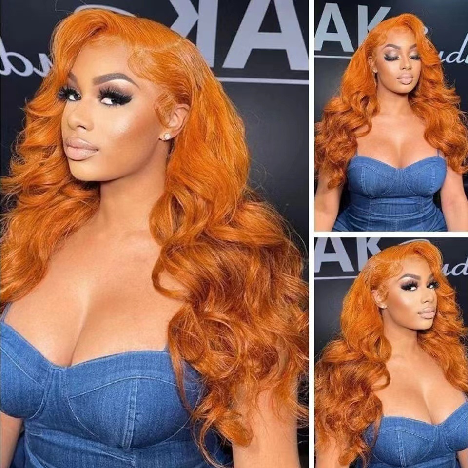 Blonde Curly Wig 13x4 Lace Front Look Like Human Hair Wigs For Black Women Long Wave Hair Pre Plucked Synthetic Silky HD Full Frontal Closure Wig Read