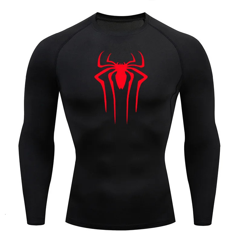 Sun Protection Sports Second Skin Running T-shirt Mens Fitness Rashgarda MMA Long Sleeves Compression Shirt Workout Clothing 241206