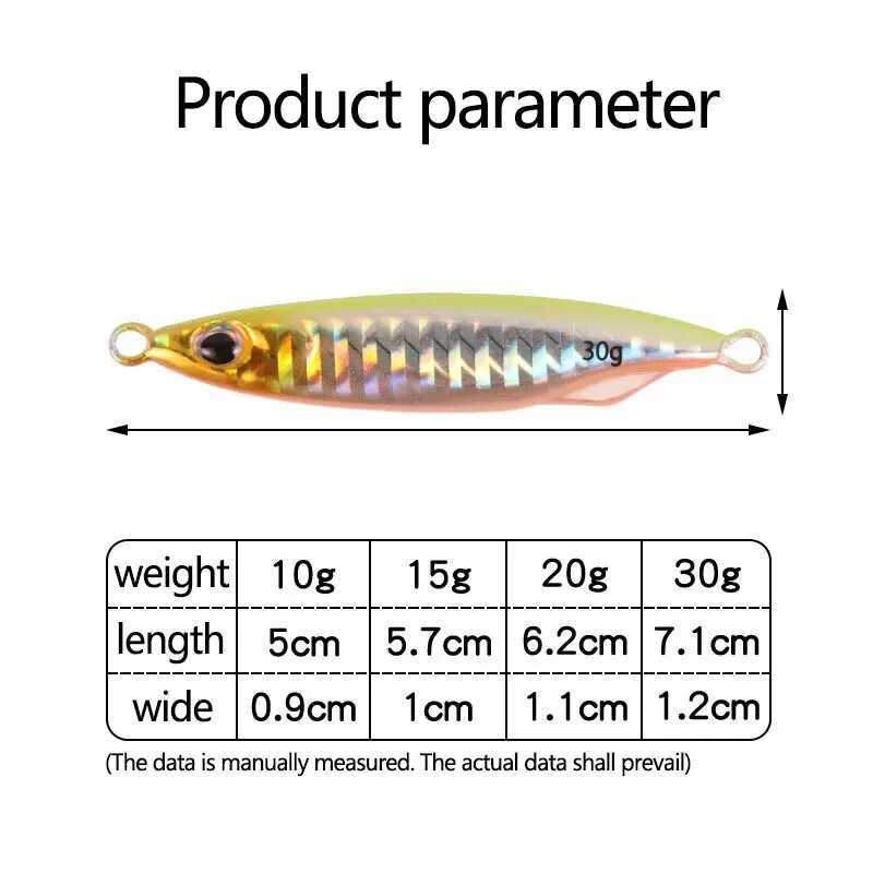 BUR Fish Jig High Quality Bass Lure Deep Sea Knife Metal Slow Jig Lure Saltwater Fast Sinking Fishing LuresXJ241128