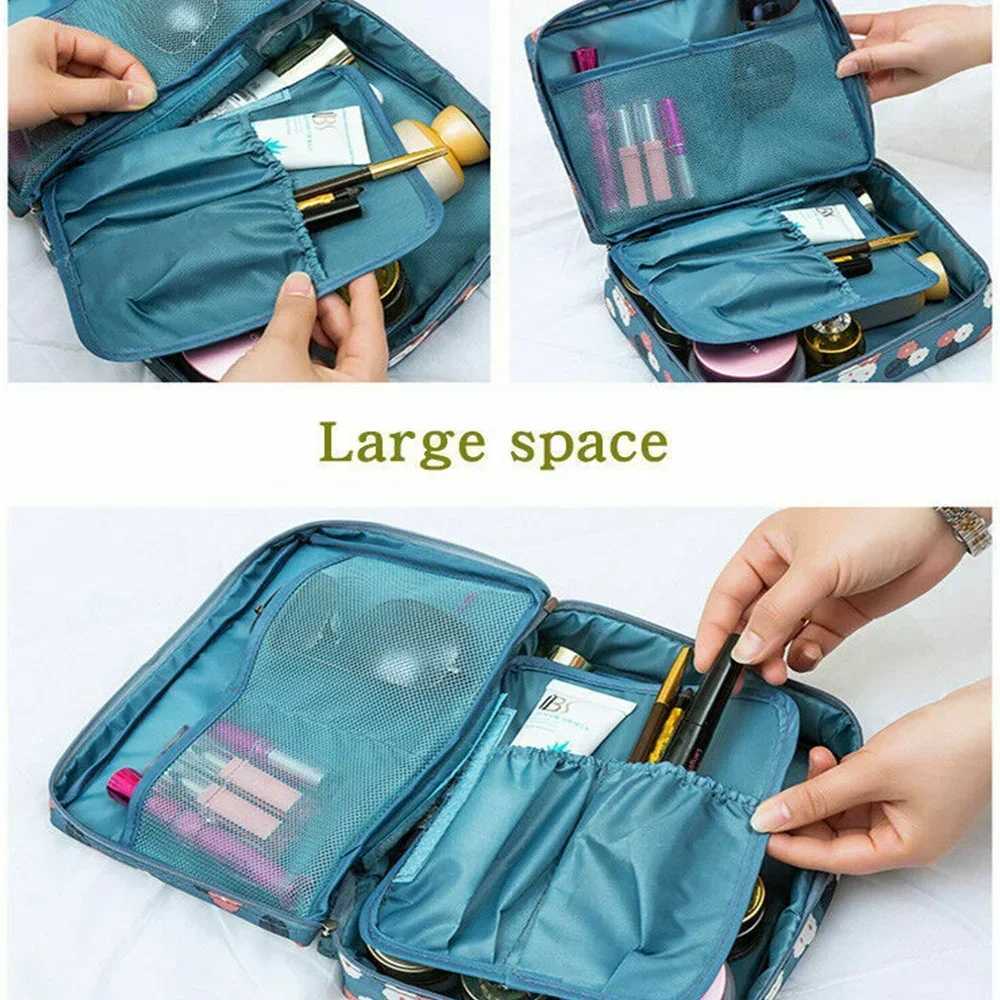 2023 Women Makeup Bag Toiletrys Organizer Cosmetic Bags Outdoor Travel Girl Persal Hygiene Waterproof Tote Beauty Make Up CaseXJ241206