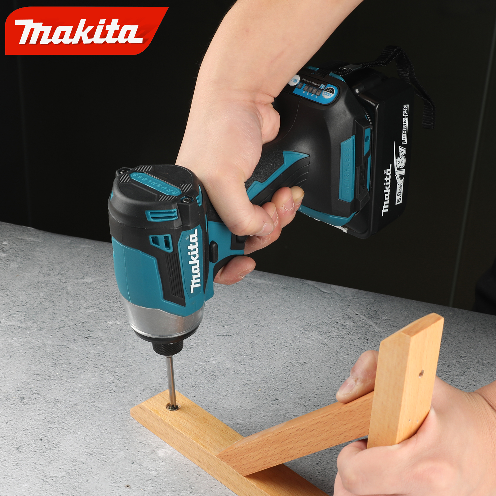Makita DTD173 Household Impact Screwdriver Set Electric Screwdriver Electric Hand Drill