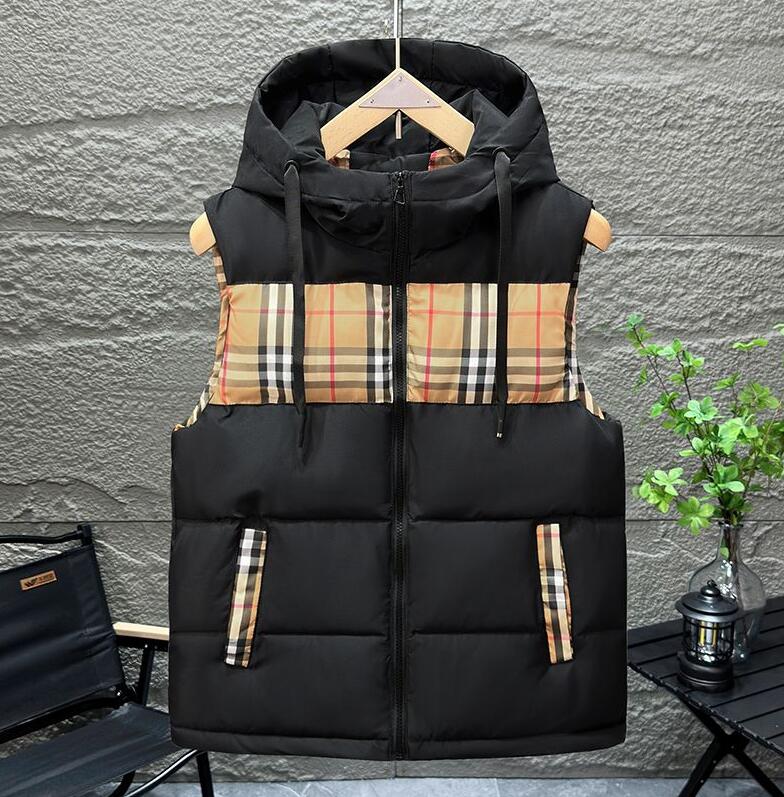 new brand Mens women's Winter Designer puffer cotton padded vest mens khaki color gilet cotton Down Coat Jackets Womens Sleeveless Outdoor Warm Thick Outwear