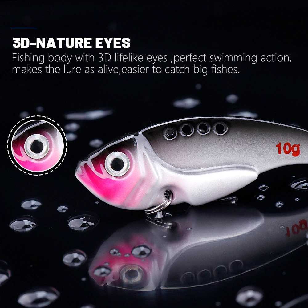 TREHOOK 5pcs In Box Vib Lure Set 3g/7g/10g Sinking Wobbrs For Pike Bass Metal Vibe Crankbaits Fishing Lure KitXJ241128