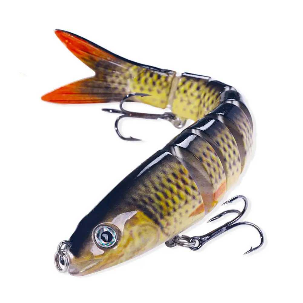 13cm Pike Wobbrs For Fishing Artificial Bait Hard Multi Jointed Swimbait Crankbait Lifelike Fishing Lure TackXJ241128