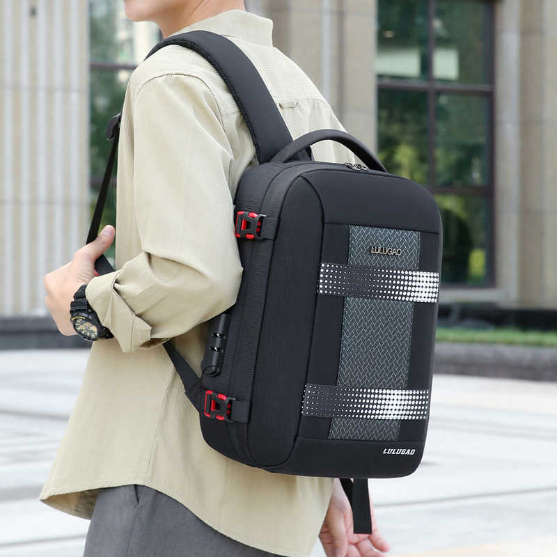 Leisure backpack, computer backpack, wear-resistant and waterproof men's travel backpack, large capacity business backpack 241215