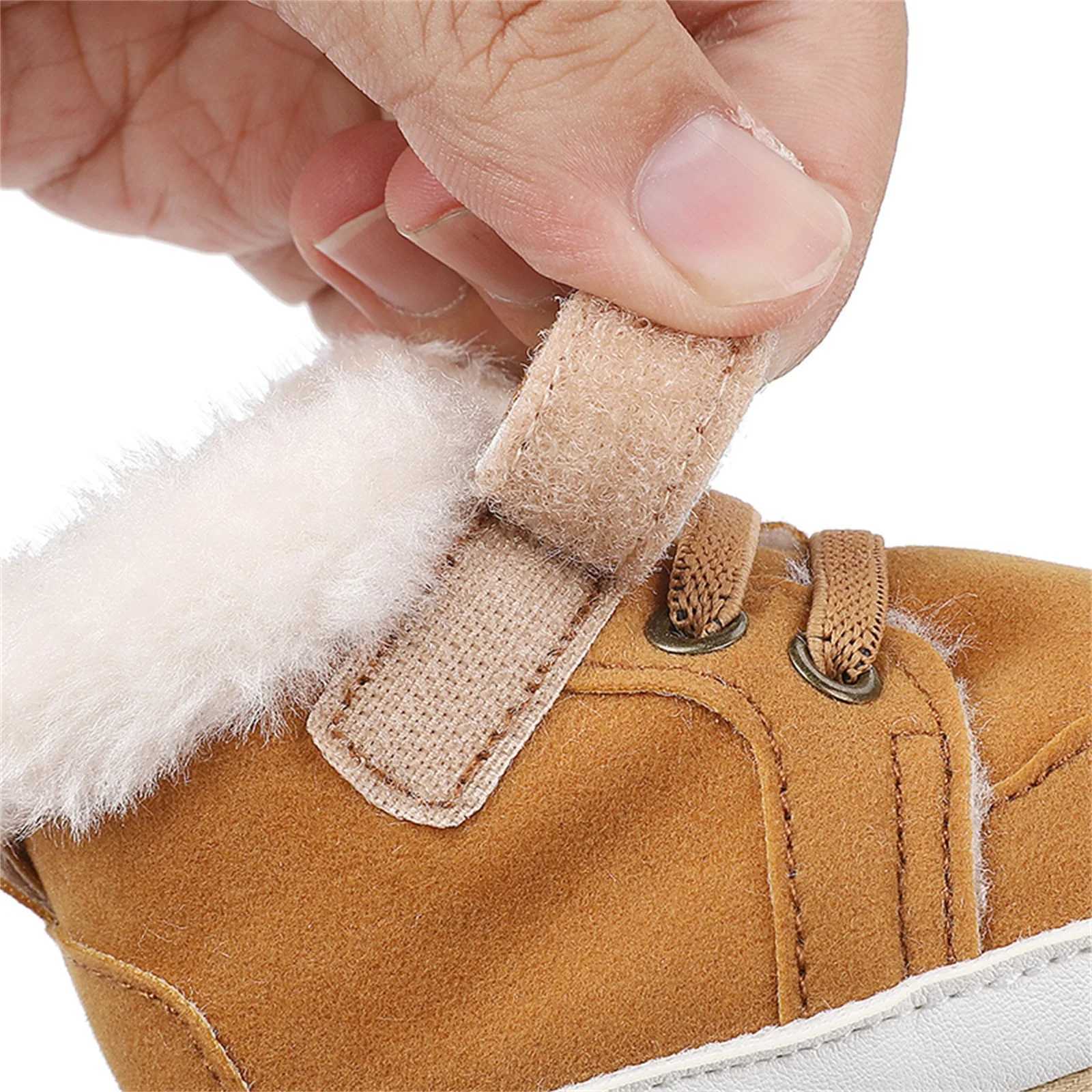 Infant Baby Girls Boys Winter Snow Boots Hook Loop Closure Boots Warm Baby First Walker Shoes 0-18MXJ241206