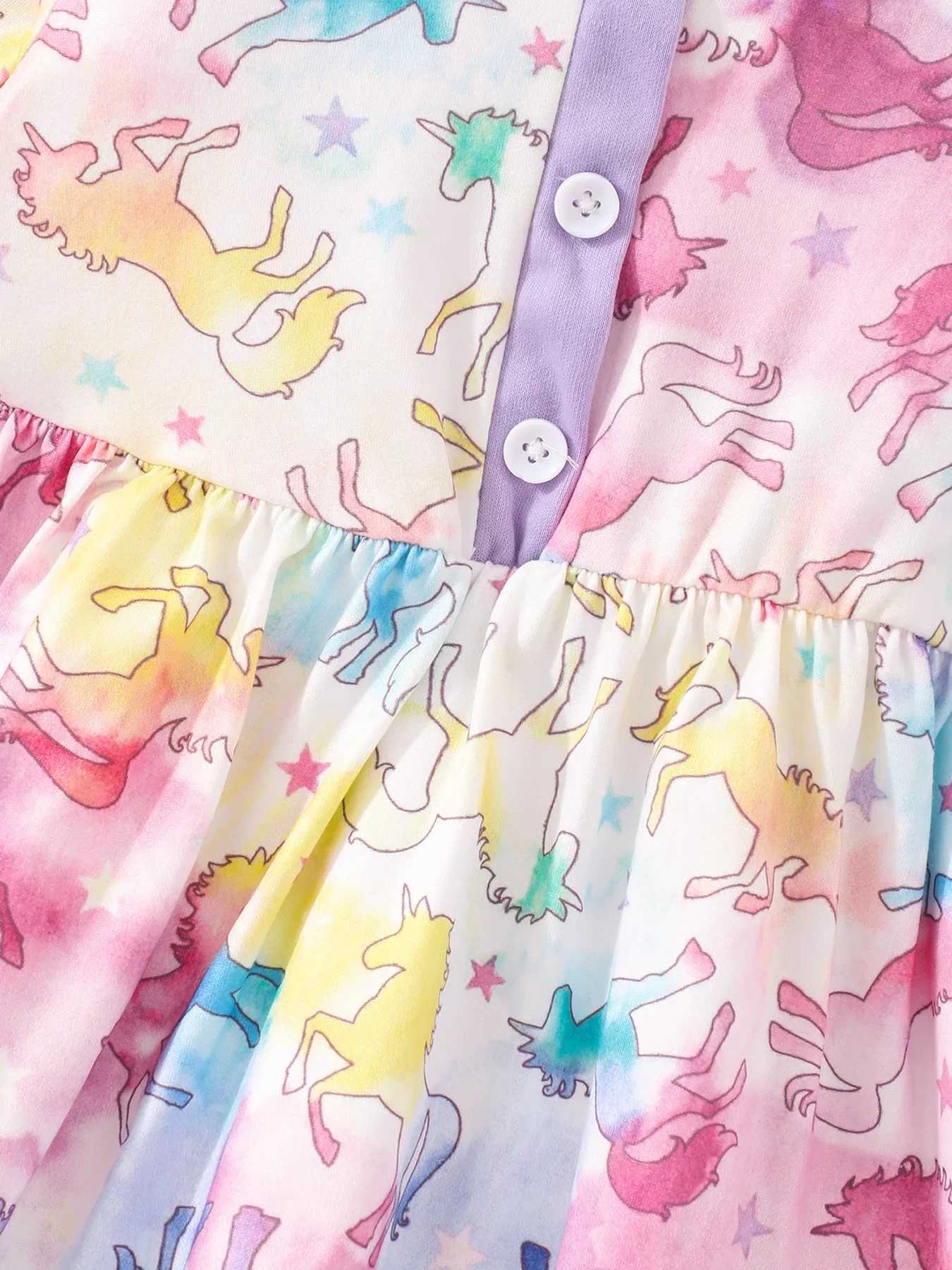 2024 Summer Kids Girls Dress Floral Long Sleeve Dinosaur Princess Dresses Autumn Birthday Par Gown Dress Clothes 2-8 YearsXJ241206