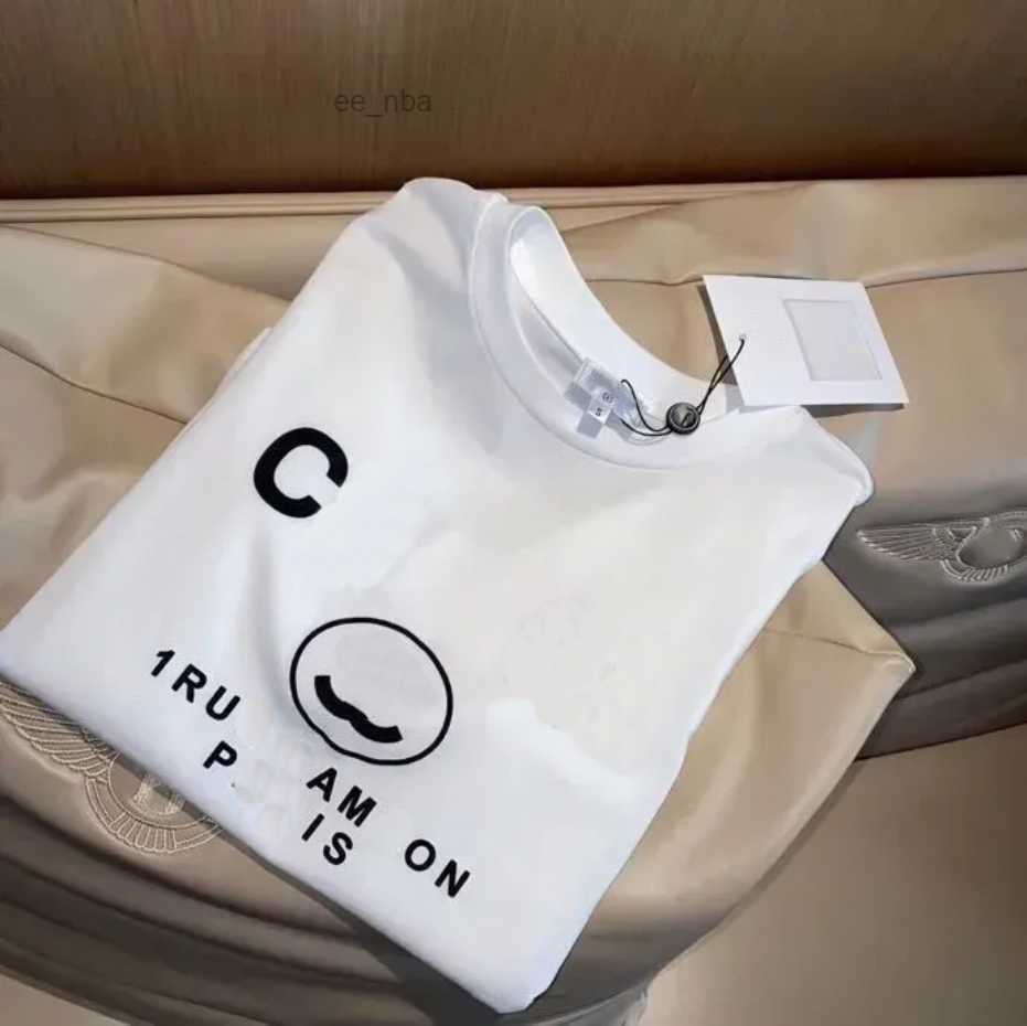 Designer haute couture2024 Advanced version Womens T-Shirt France trendy Clothing C letter Graphic Print couple Fashion cotton Round neckr