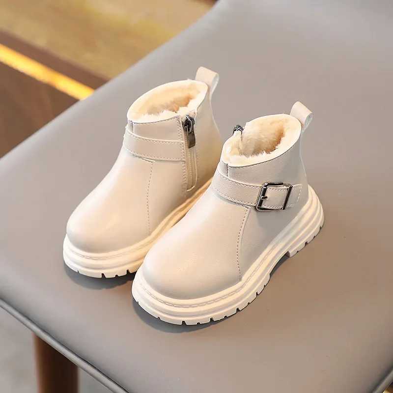 2024 New Children Shoes Autumn Winter Ankle Boots for Girl School Leather Boots Fashion Kids Casual Shoes Chaussure Enfant FilleXJ241206