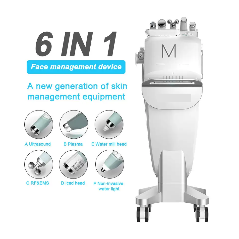 Professional Microdermabrasion 6 In 1 Deep Nourishment Shrink Pore Face Lifting Skin Care Cleaning Acne Removal Anti-Aging Beauty Beauty Machine