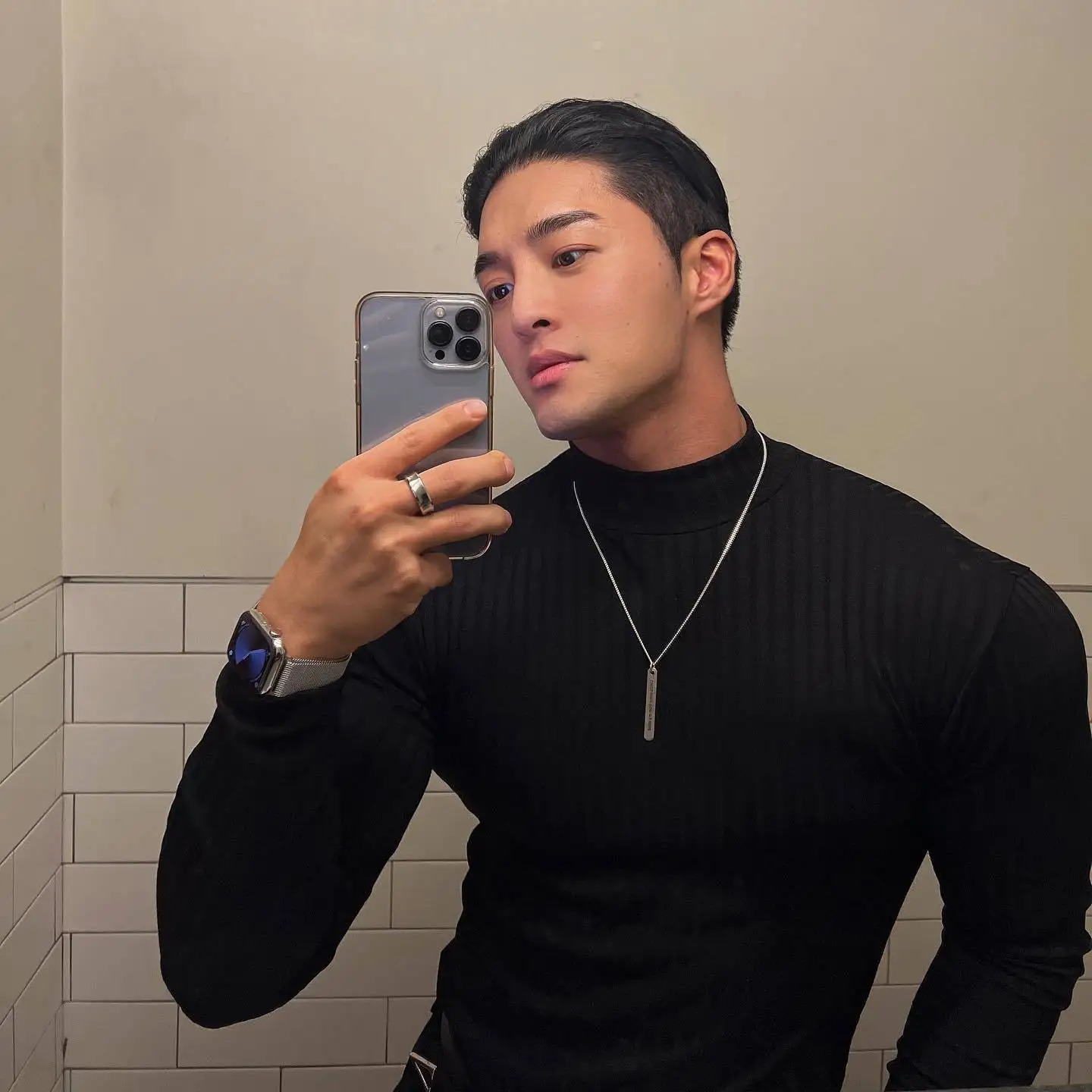 Trendy striped solid color fitness long sleeved mens running training elastic quick drying sports T-shirt with tight base 241206