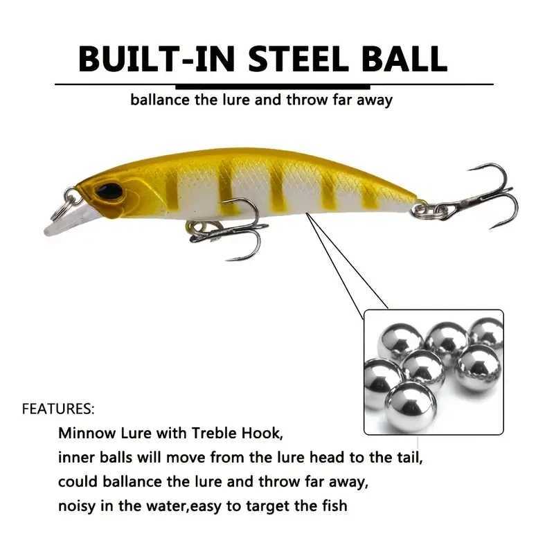 Laser Minnow Fishing Lure Set Wobbrs Crankbaits Isca Artificial Hard Bait Carp Mini Fishing Lures Pesca TackXJ241128