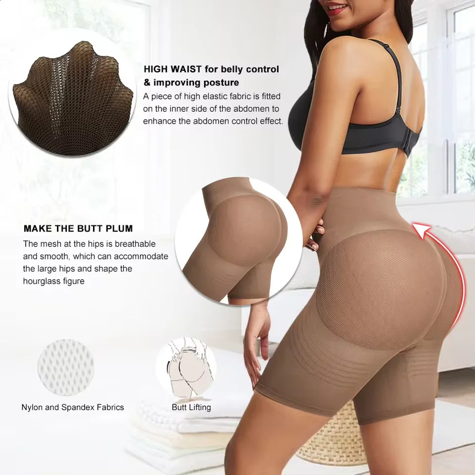 Seamless womens tight corset high waist slimming underwear waist lift waist trainer shapewear boots underwear abdominal shapewear device 241206