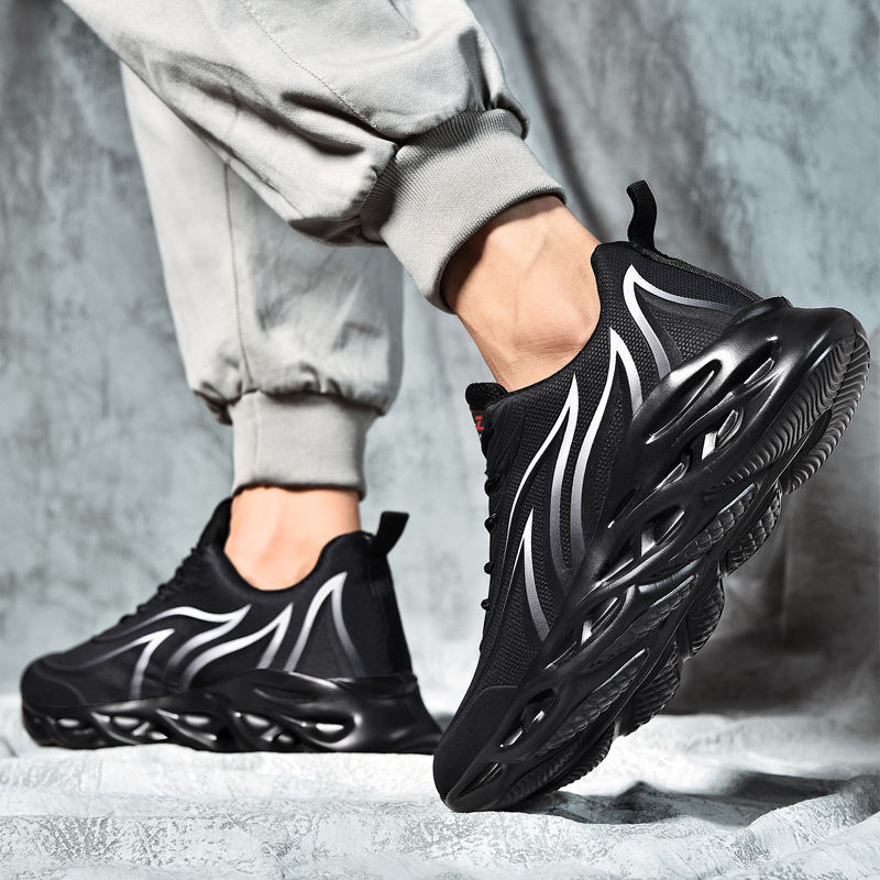 2025 New Autumn Beacon Leather Shoes Blade Couple Shoes Fashion Men's Sports Breathable Dad Shoes