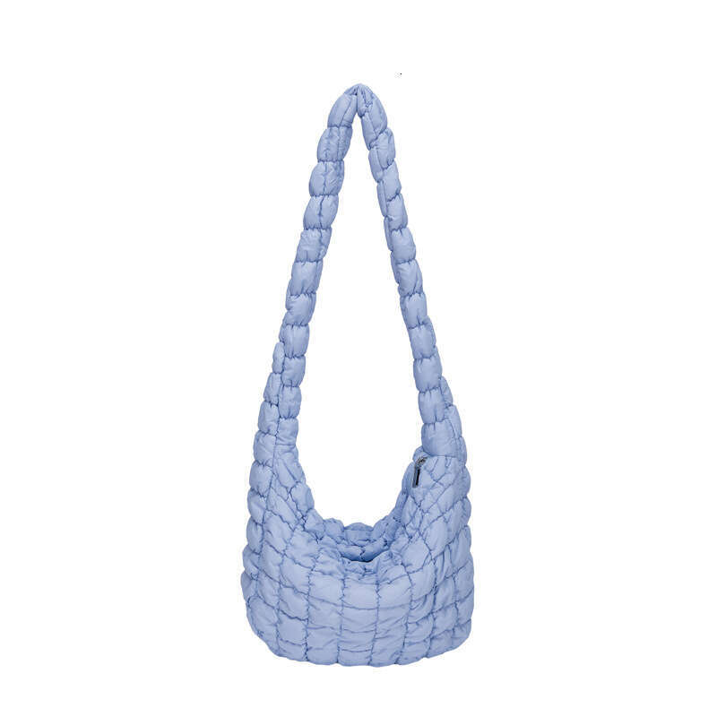 Large Capacity Cotton Cloud Women's New Nylon Shoulder Crossbody High-End Sense, Casual Dumpg Bag, Fashionable Quality, Classic B1