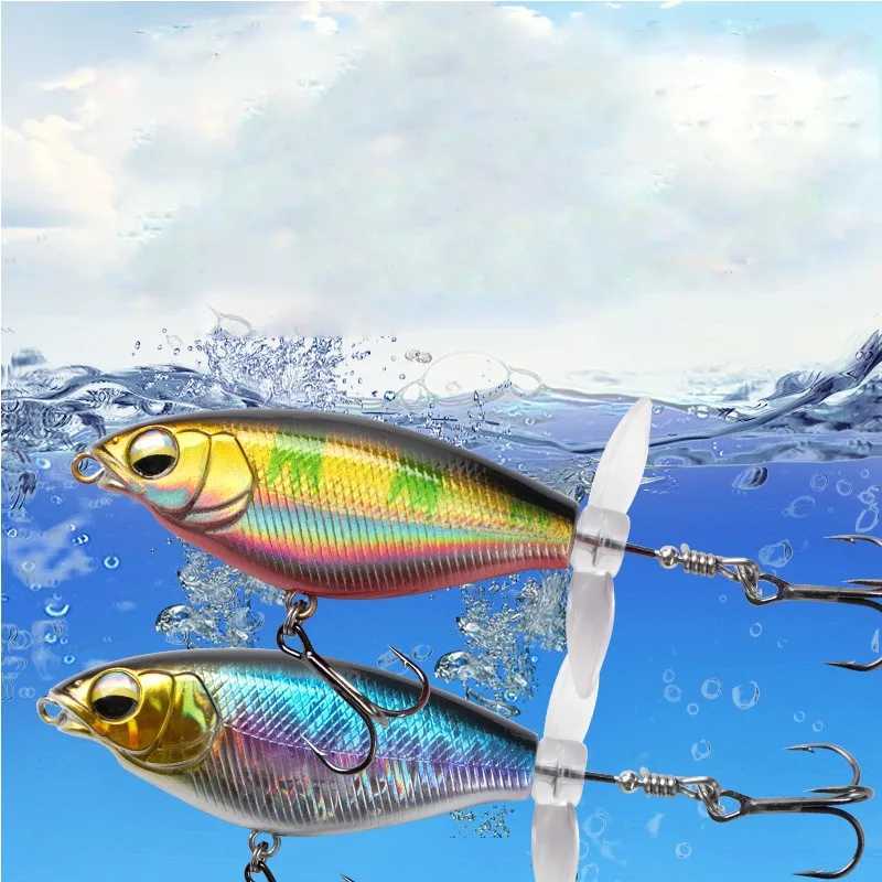 Rotating Bait Doub Snail Design Artificial Bait Hard Bait 6g 11g Bait Fishing Bass Mandarin Fish Tail Spinner Sea FishingXJ241128
