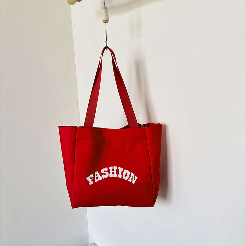 New Women's Summer Large Capacity Letter Printed Handheld Tote Single Layer Simple And Lightweight Shoulder Bag Fashionable Quality Classic B1