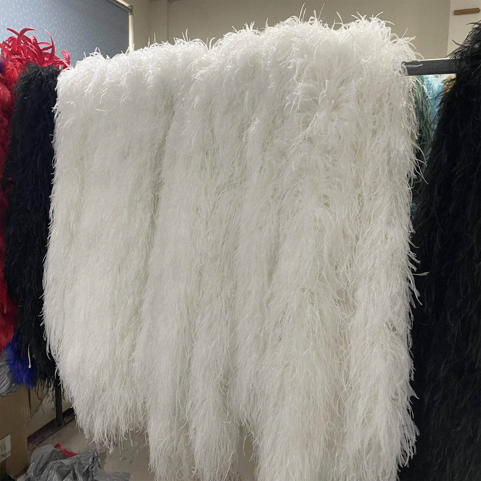 2-meter fluffy Oriental feather Boa high-quality Oriental feather for wedding sewing clothing Dcation Shawl 2 4 6 10 15 layers 241206