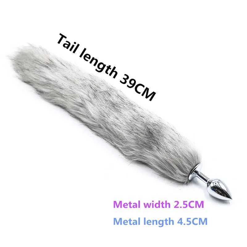 Bsdm For Toys Fox Tail Anal Butt Plug G-spot No Vibrator Adult Sex Toys For Women Men Couples Games Buttplug Sex ProductsXJ241206