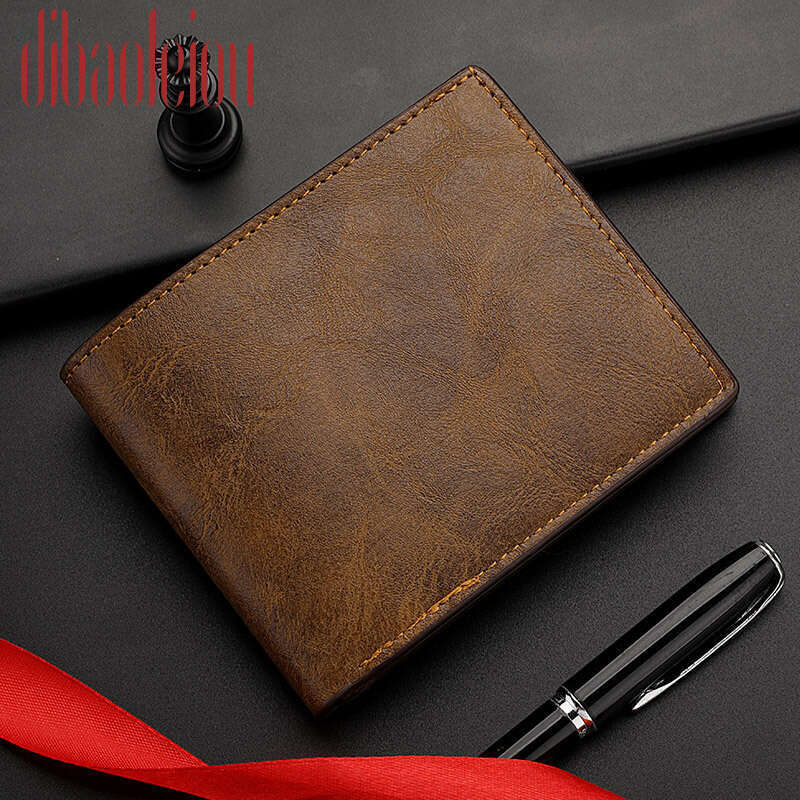 Wholesale Of Horizontal Short Men's Student Vintage Wallets, Fashionable And Classic Quality B3