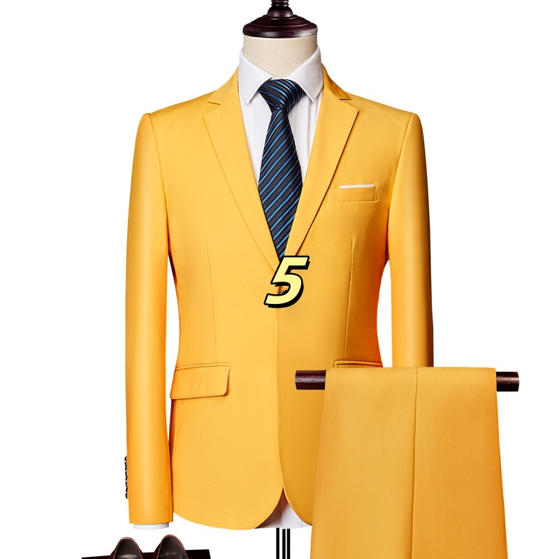3129 New full suit men's handsome thin dress groom wedding