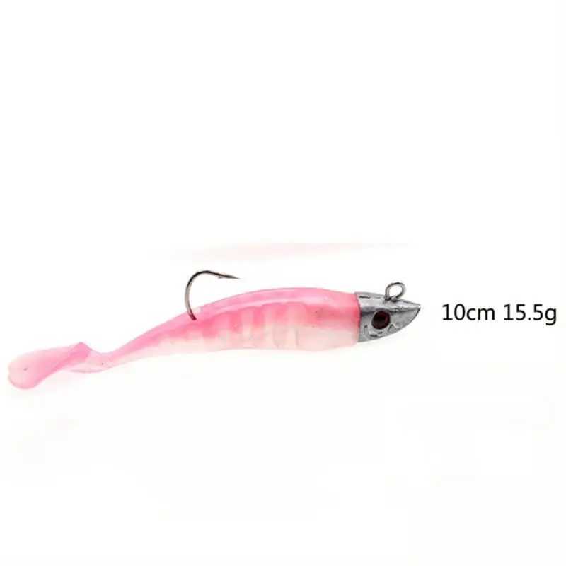Shad with 10cm15.5g Jig Super Soft Vinyl Padd Tails for Seabass Zander Fishing Lure 6 colors Soft Bait KIT LuresXJ241128