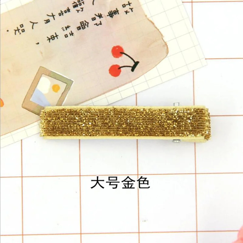 100 pieces of 10 color 3.5cm/5cm flash fork alligator hair clip wholesale childrens metal hair girl bucket DIY hair accessories 241205